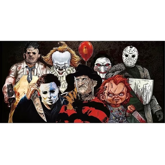 Source Unknown Other - 5D Diamond Painting 12x16 DIY Horror Characters